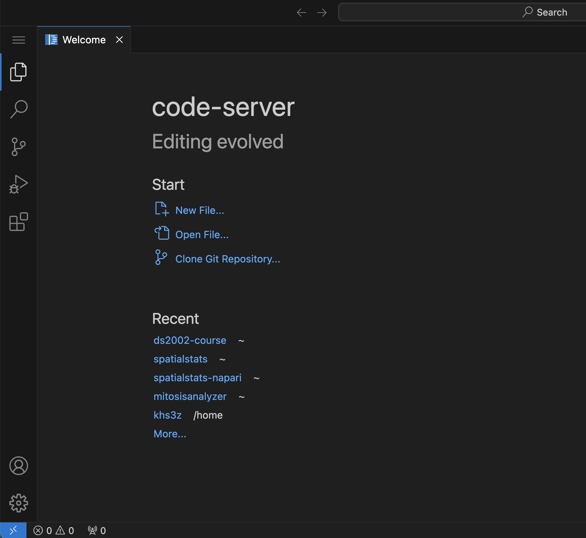 Open OnDemand Code Server